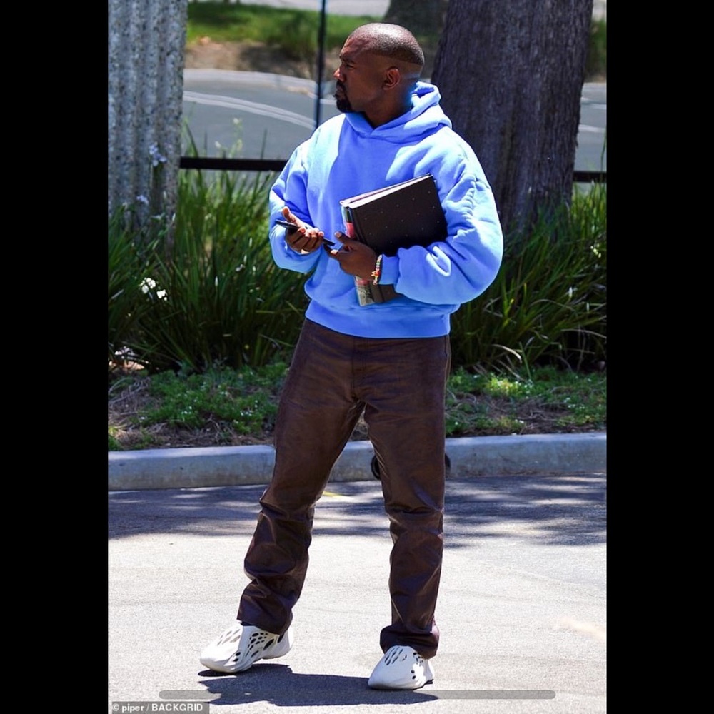 GAP (Yeezy Look) Vintage Black Leather Pants Boot Fit 5-Pocket Men’s 30x32